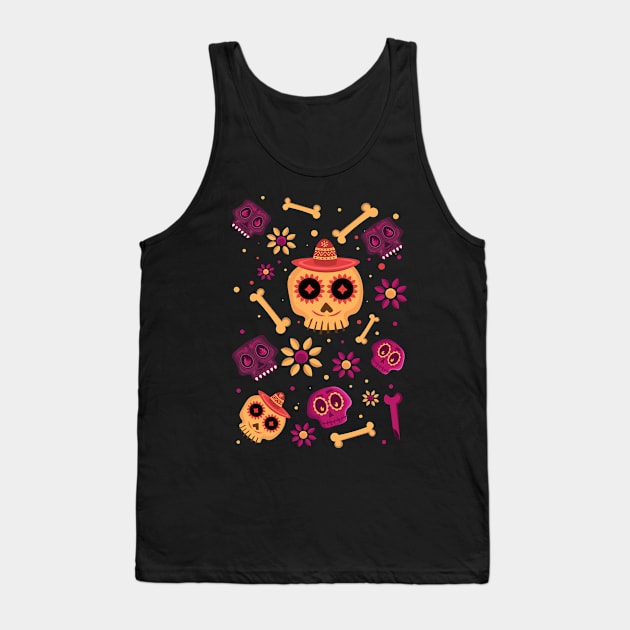 Mexico skulls Tank Top by Yeroma